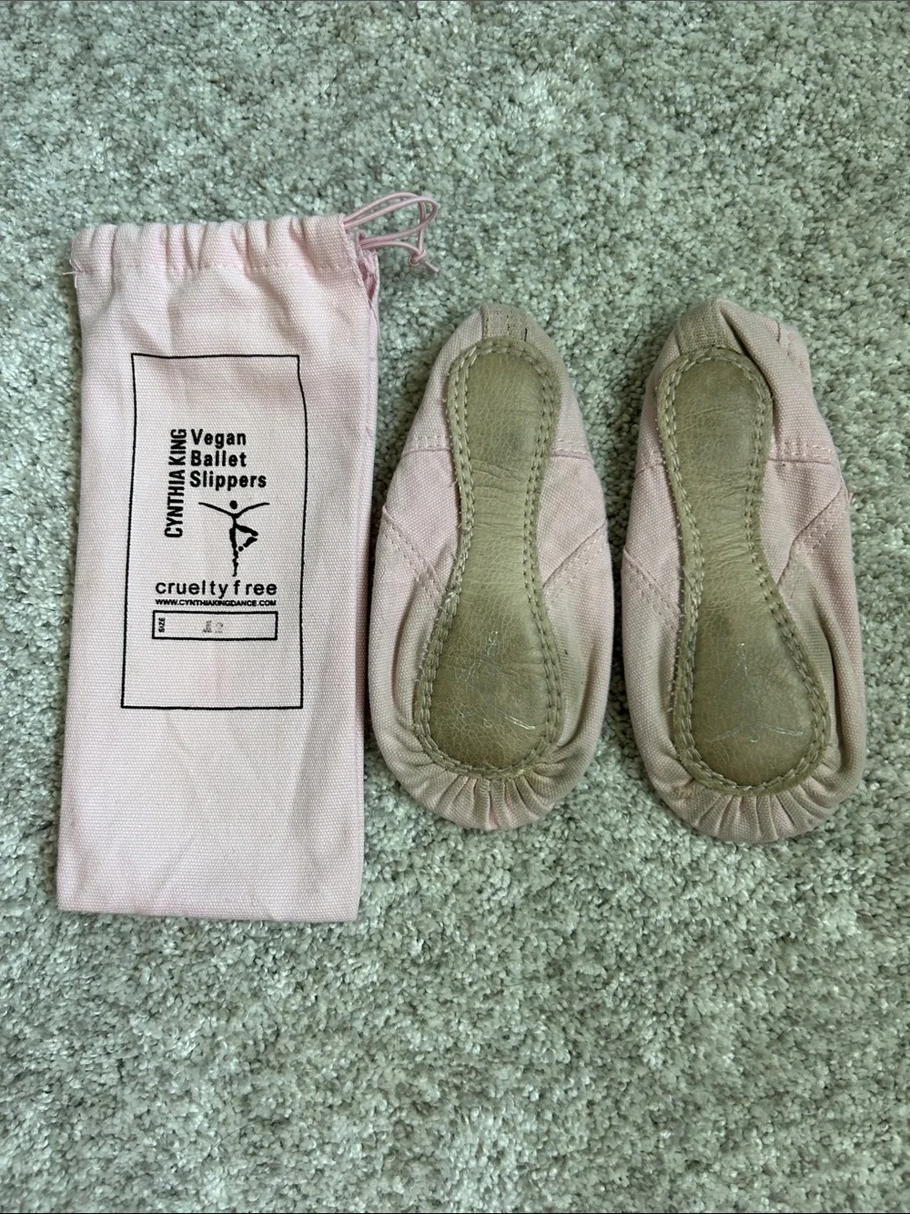 Cynthia King Kids Ballet Slippers - Blush Pink